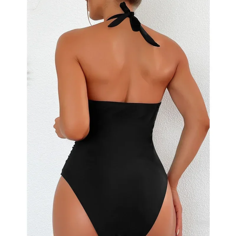 Сексуальные цельные купальники с леопардовым принтом, закрытые женские купальники, одежда для плавания с эффектом пуш-ап, купальные костюмы для тела, пляжная одежда, купальщица в бассейне 2025