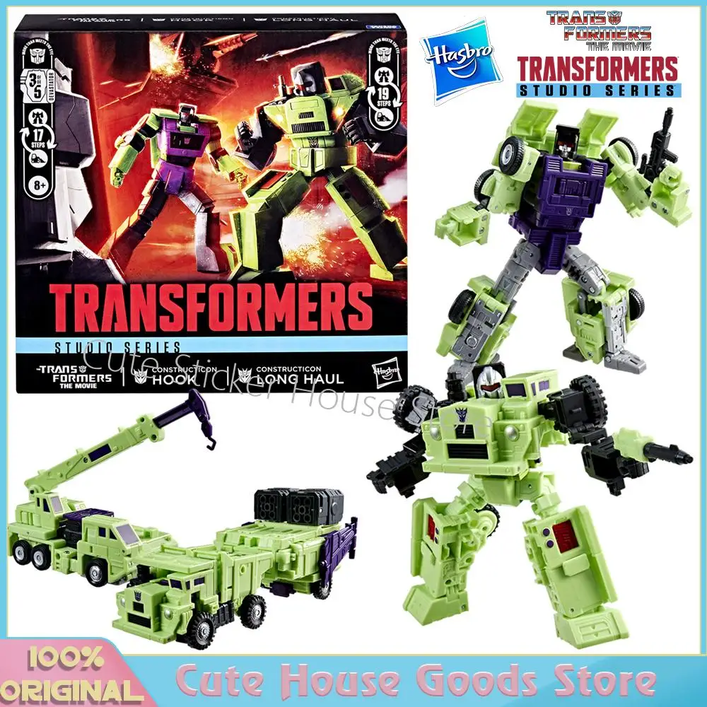 In Stock Original Hasbro Studio Series Commander Class The Transformers: The Movie Constructicon Long Haul & Constructicon Hook