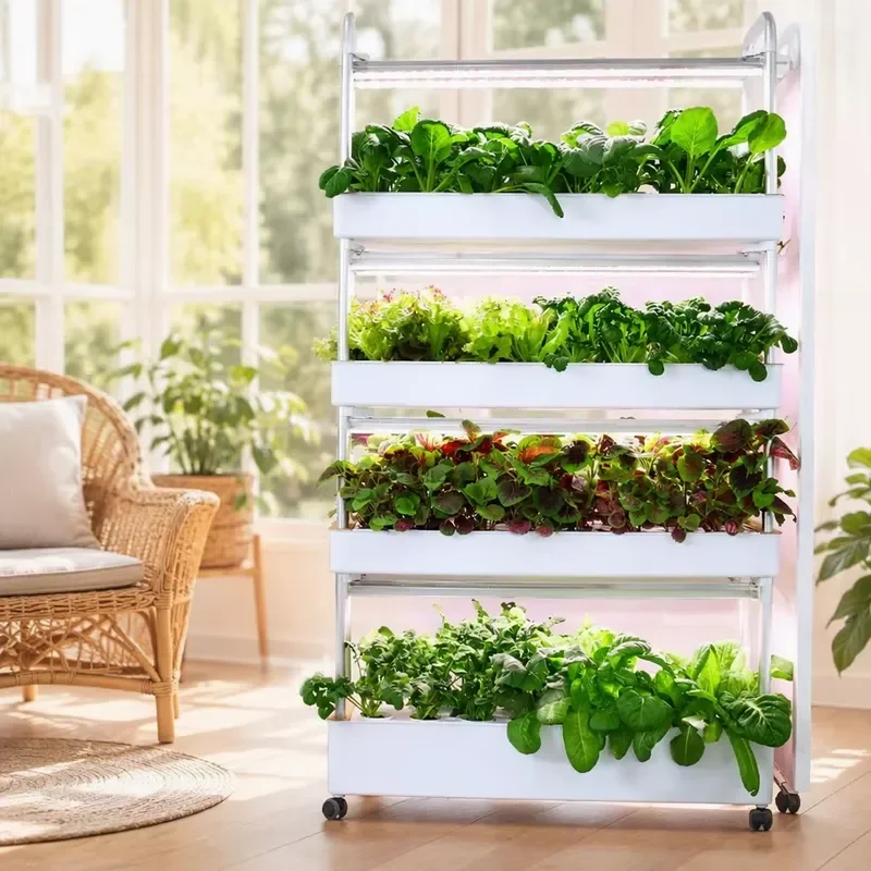 Indoor Smart Eco-Friendly Modern Vegetable Flower Planter 72 Large Planting Positions Self Watering Home Hydroponic Garden
