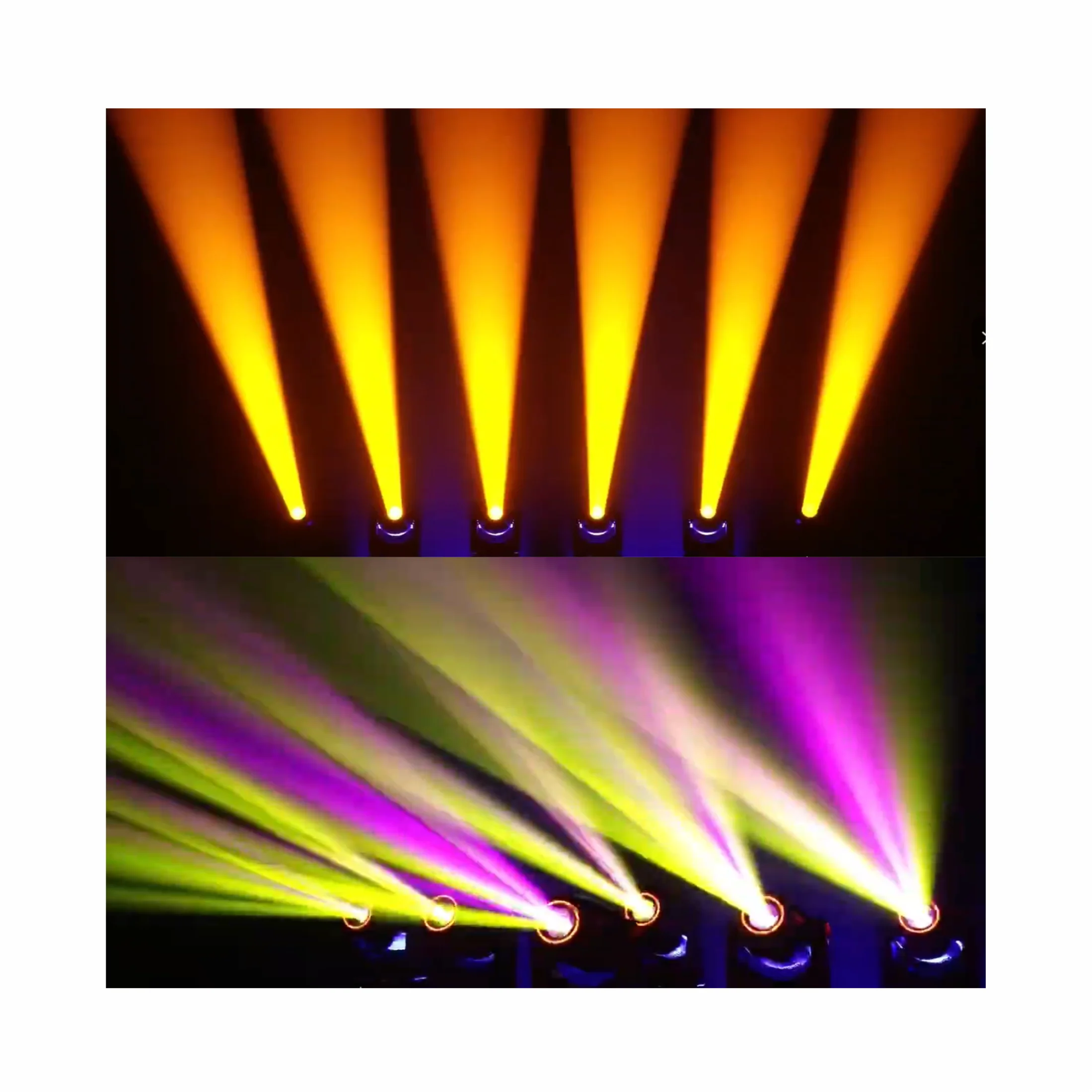 Imagem -02 - Led Moving Head Light Beam Spot Wash 3in Rgb Bar Palco Casamento Controle Dmx 512 Rdm Embalagem da Caixa 200w