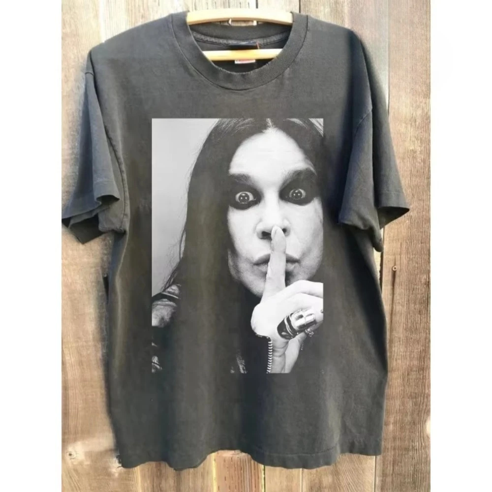 

Новый продукт Ozzy Osbourne Memorial Tribute Винтажные мужские и женские футболки Повседневная футболка с короткими рукавами и принтом