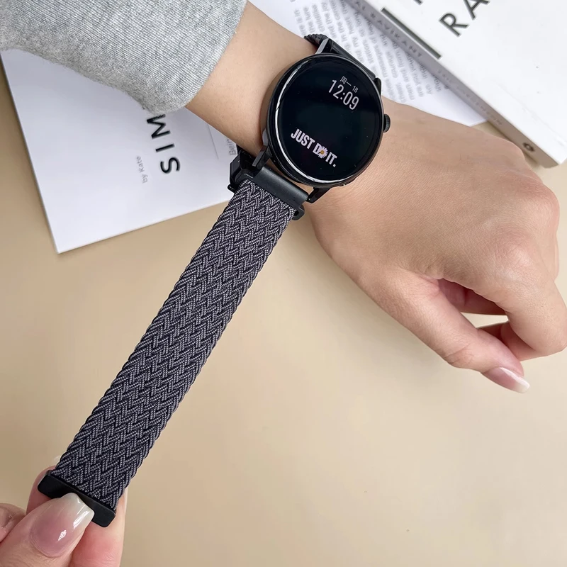 حزام مضفر لساعة Xiaomi 2 Pro Mi Watch Color Color2 المظلة حلقة الفرقة لساعة Xiaomi S4 S3 S1 Pro 22 مللي متر نايلون كوريا