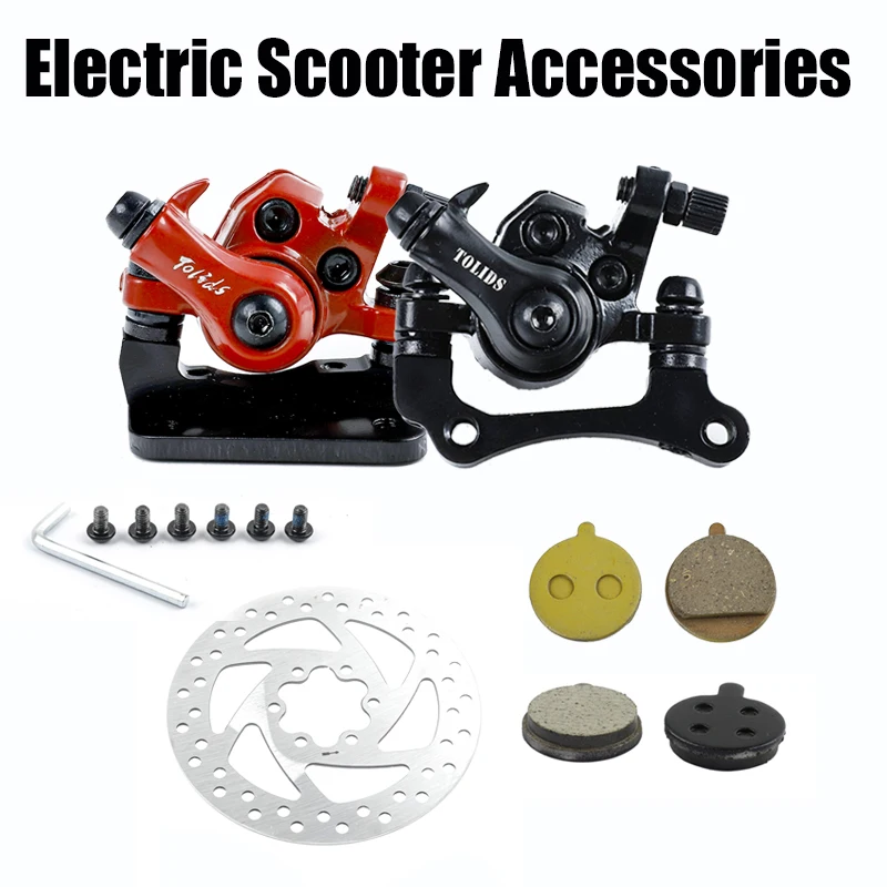 Electric Scooter Front Rear Wheel Brake Device Accessories For KuGoo M4 and M4 Pro Disc Brake Caliper Folding Scooter