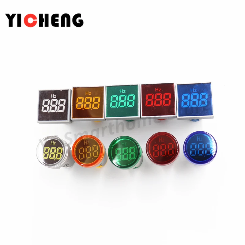 Mini LED digital display alternating Hertz frequency meter large screen indicator tester 20-75Hz   22mm AC24-500V