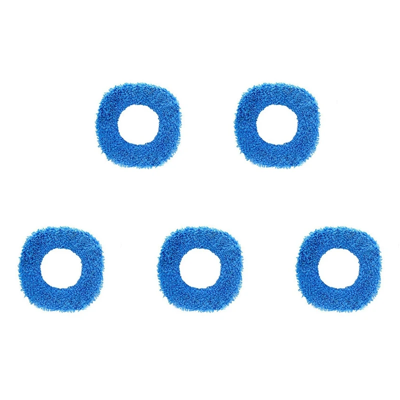 T83C-5X Disposable Mop,Washable Durable Replacement Microfiber Pads Dust Push Mop Cloth For Dry And Wet Vacuum Cleaner,Blue