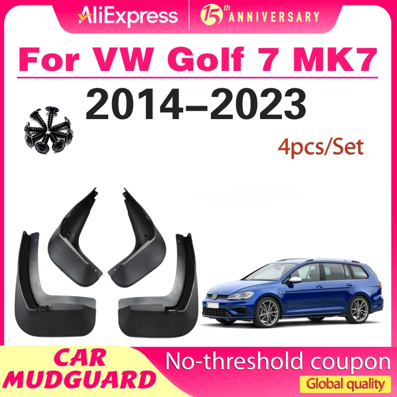 واقيات الطين للسيارة واقيات الطين لسيارة Volkswagen VW Golf 7 Mk7 2014 2015 2016 2017 2018 2019 2020 2021 2022 2023 رفرف الطين الأمامي والخلفي