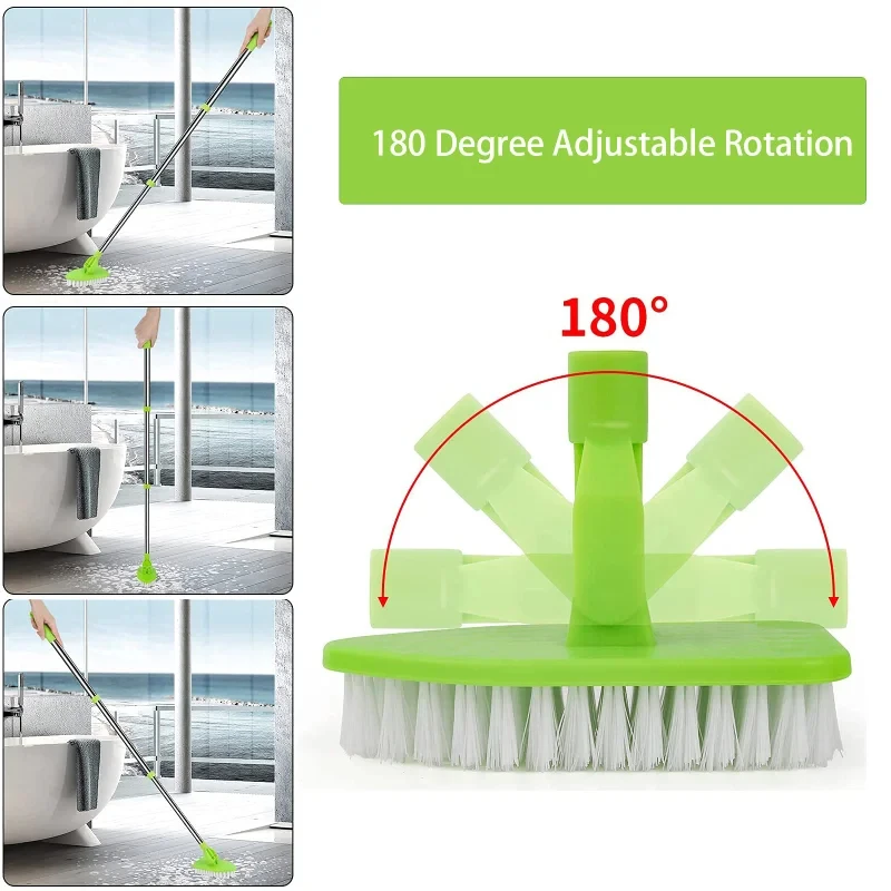 UNTIOR Bathroom Floor Brush Wash the floor Brush the ground Seam Brush Tile Long Handle Wall Wash Toilet Cleaning