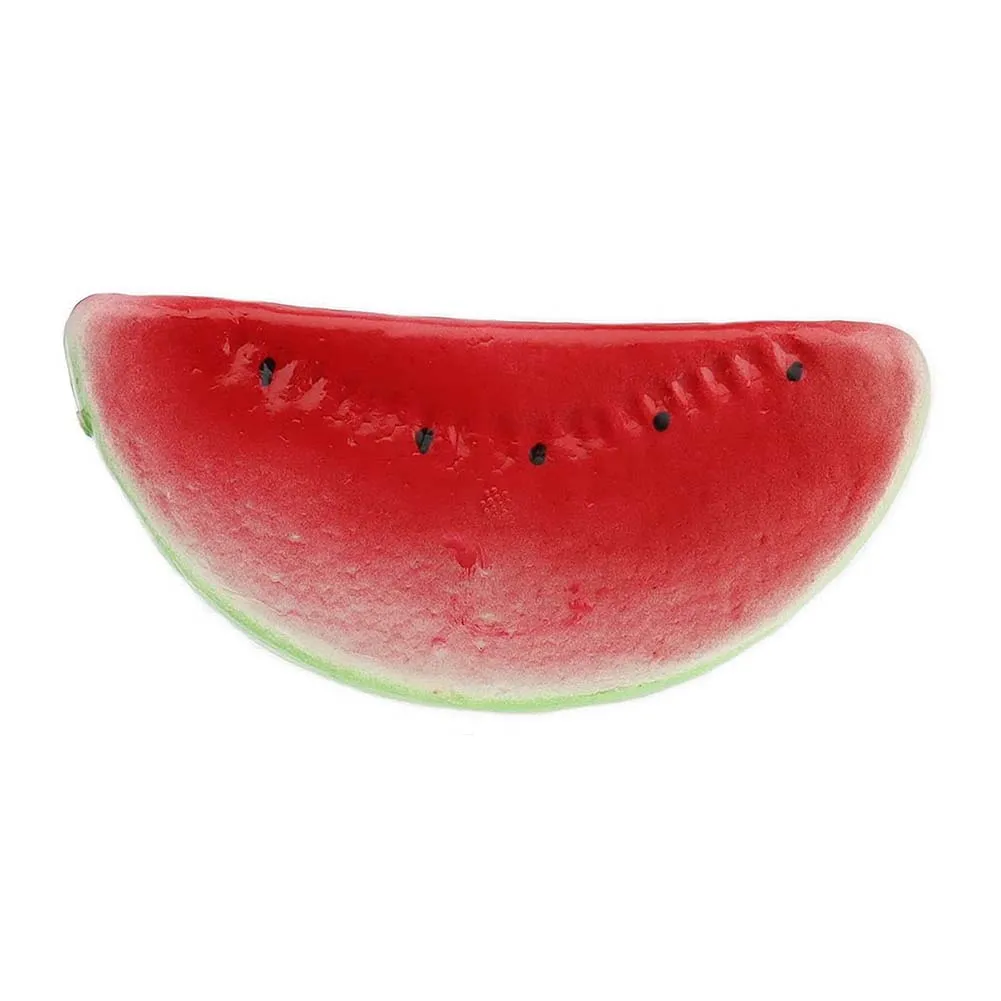 Uso Versatile nuovissimo realistico frutta artificiale simulato fette di anguria decorativa festa decorazione della casa fetta di anguria