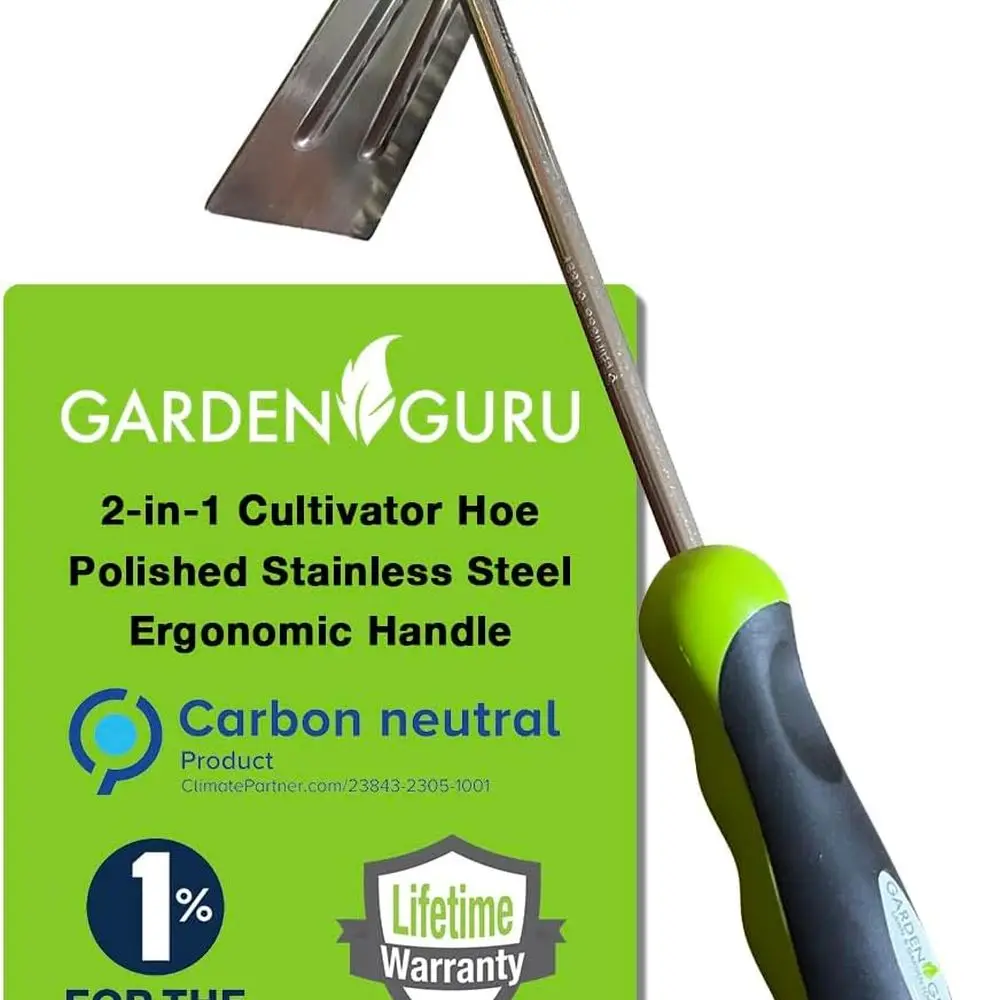 

Садовый культиватор из нержавеющей стали, грабли, мотыга-культиватор — устойчивая к ржавчине, эргономичная ручка, идеально подходит для садоводства, выращивания, расслабления