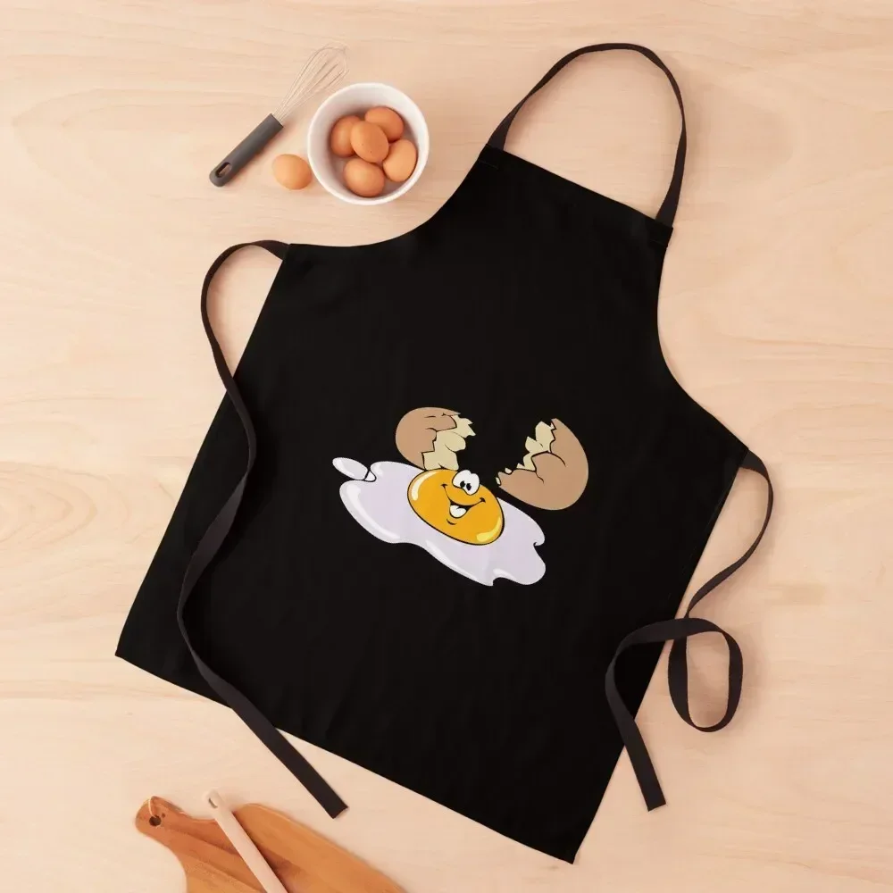 

Smiling Egg Apron For Nail Stylist Nursing cookings for women Kitchen Items Apron