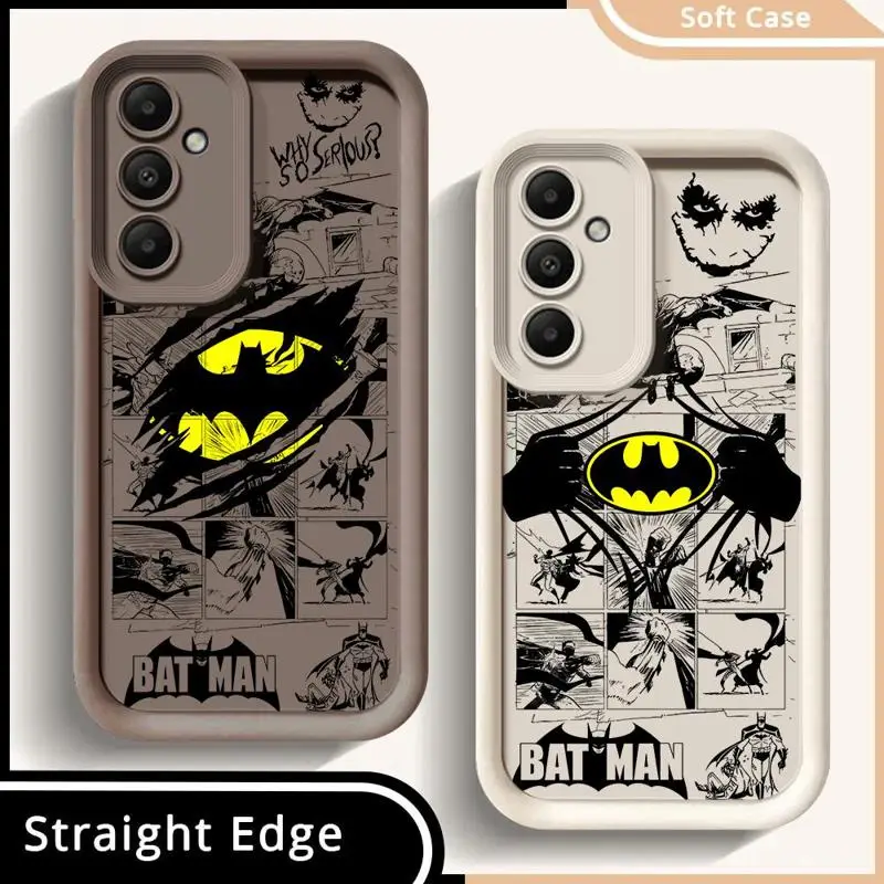 B-Bat-man S-Super-man Logo Phone Case for Samsung Galaxy A32 A53 A13 A23 A14 A52 A24 A73 A54 A25 A11 A33 A22 A15 A35 A12 Cover