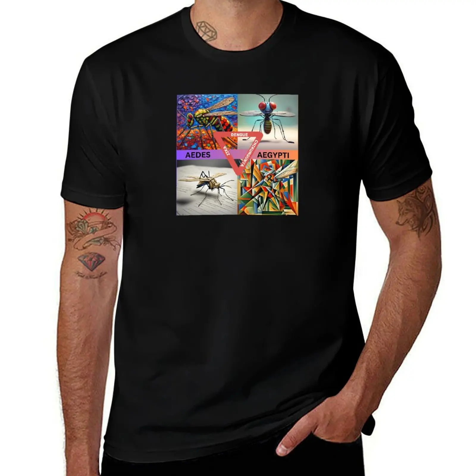 

Aedes Aegypti mosquitos cause the following diseases Dengue, Zika and Chikungunya T-Shirt