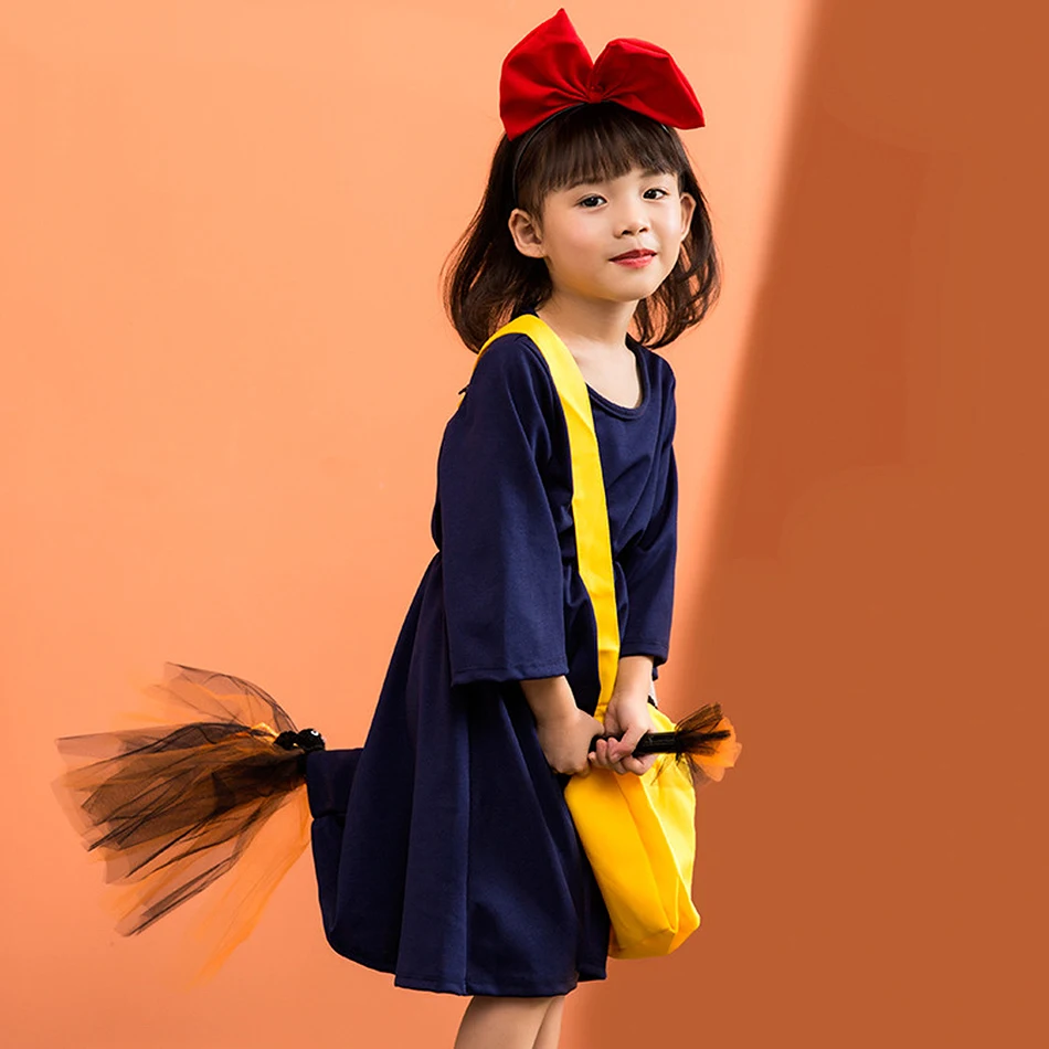 

Little Witch Cosplay Dress Children Stage Performance Cartoon Costume Kids Anime Role Play Carnival Frocks Set Birthday Gift