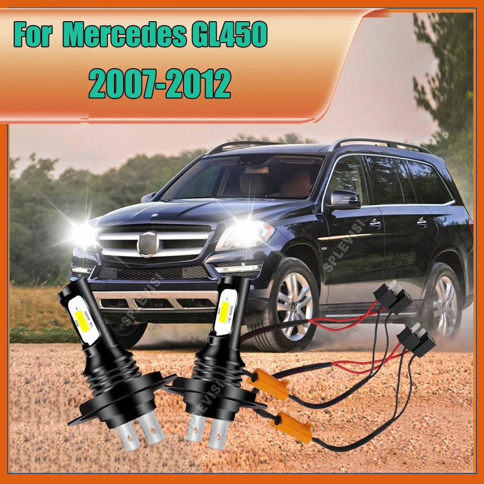

9-16v H7 LED Bulbs CSP Chip High Power Car Headlight Wireless 360 degree For Mercedes-Benz GL450 2007 2008 2009 2010 2011 2012
