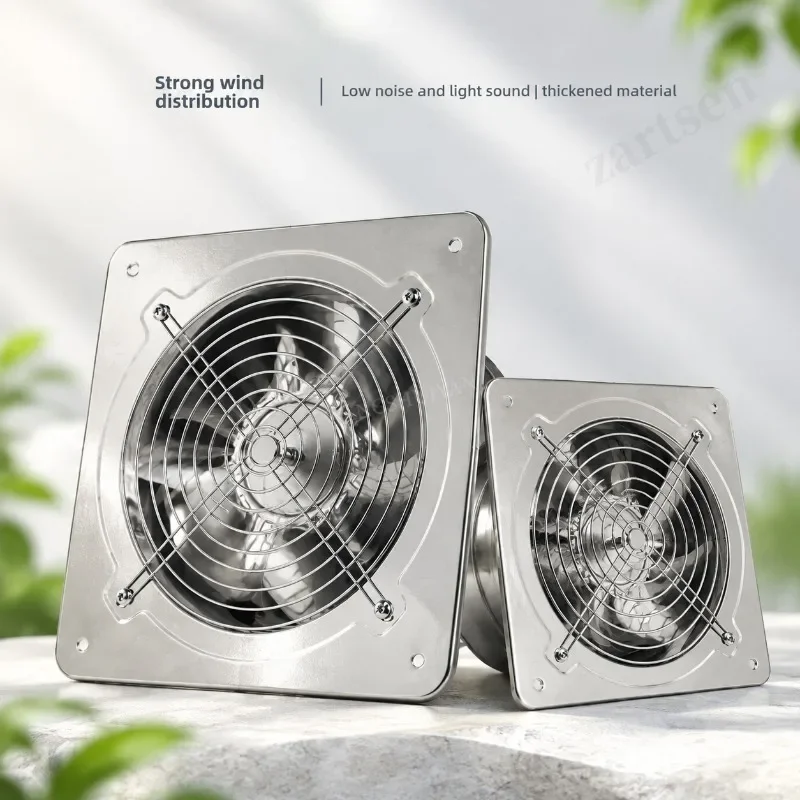 220V 6/8Inch Extractor Ventilation Fan Exhaust Air Blower High Speed Bathroom Kitchen Toilet Air Vent Window Wall Exhaust Fan