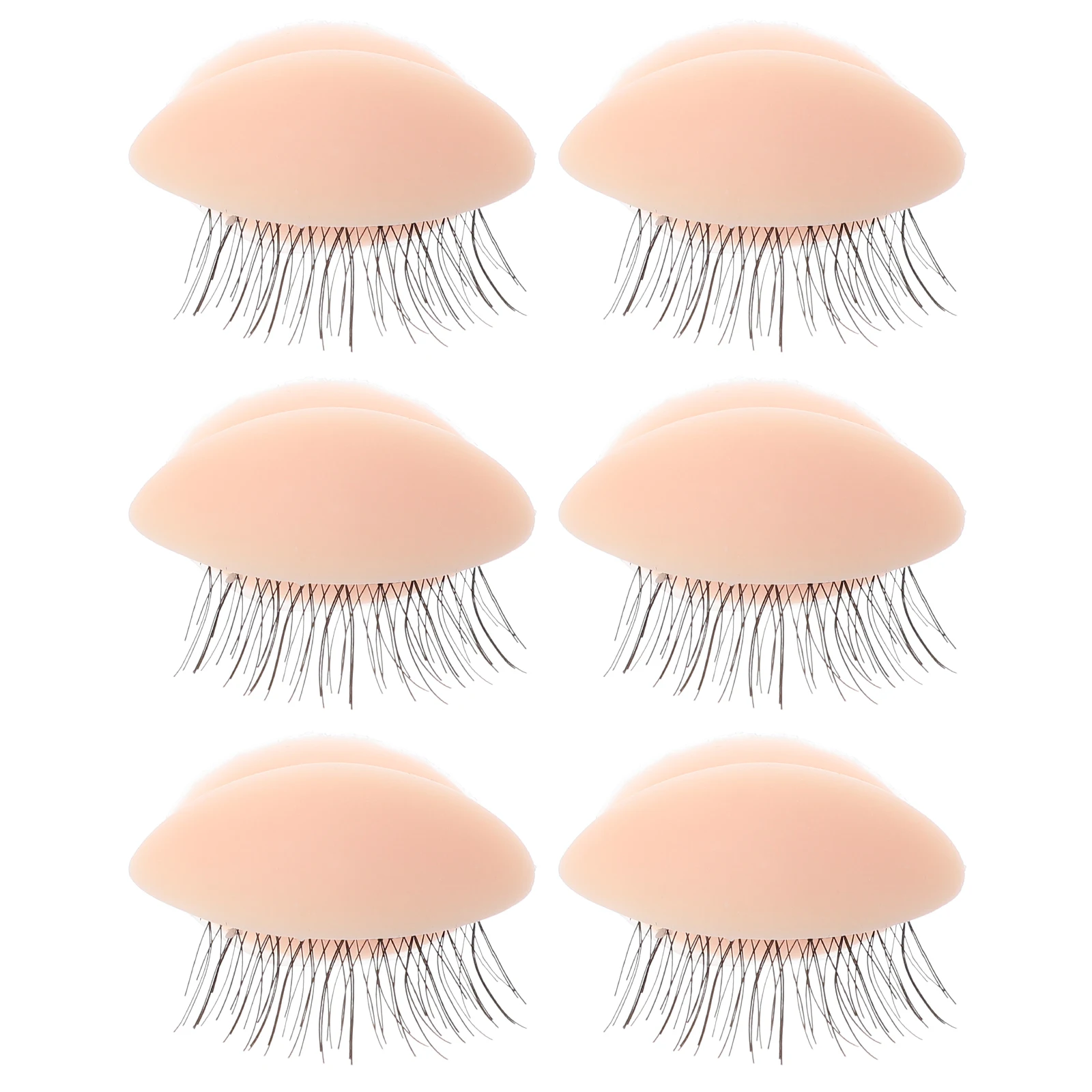 Detachable Lash Practice Eyeball Silicone Replacement Eyelids For Makeup Training Kit Lash Extension Tool