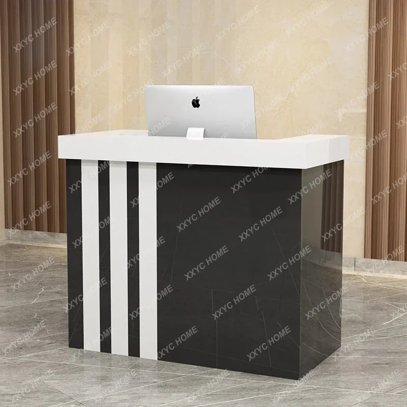 Luxury Hair Salon Reception Desks Modern Office Reception Desk Counter Simple Decorations Recepcion Desk Commercial Furniture