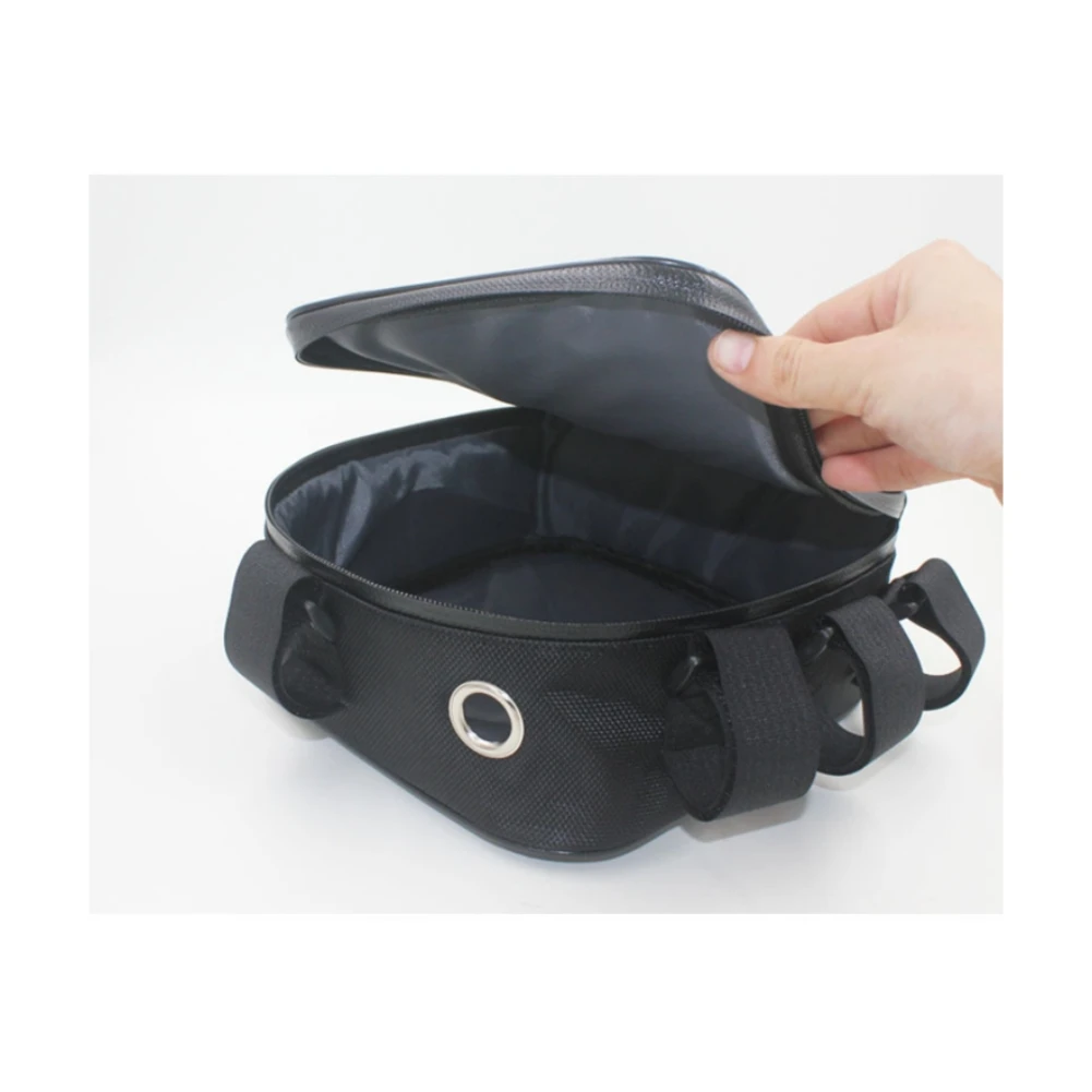 

Ebike bike frame tube bracket triangular tool set with storage bag practical and space saving design black color