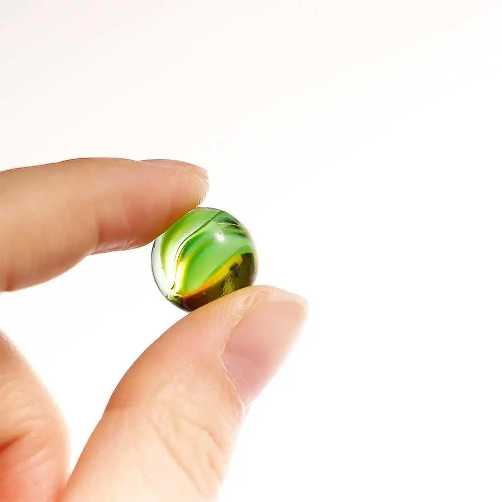 Riempitore per vasi Genitore-Bambino 14mm Gioco di corsa Giocattolo solitario colorato Biglie di vetro Palla che rimbalza Perline Macchina Sfera di vetro