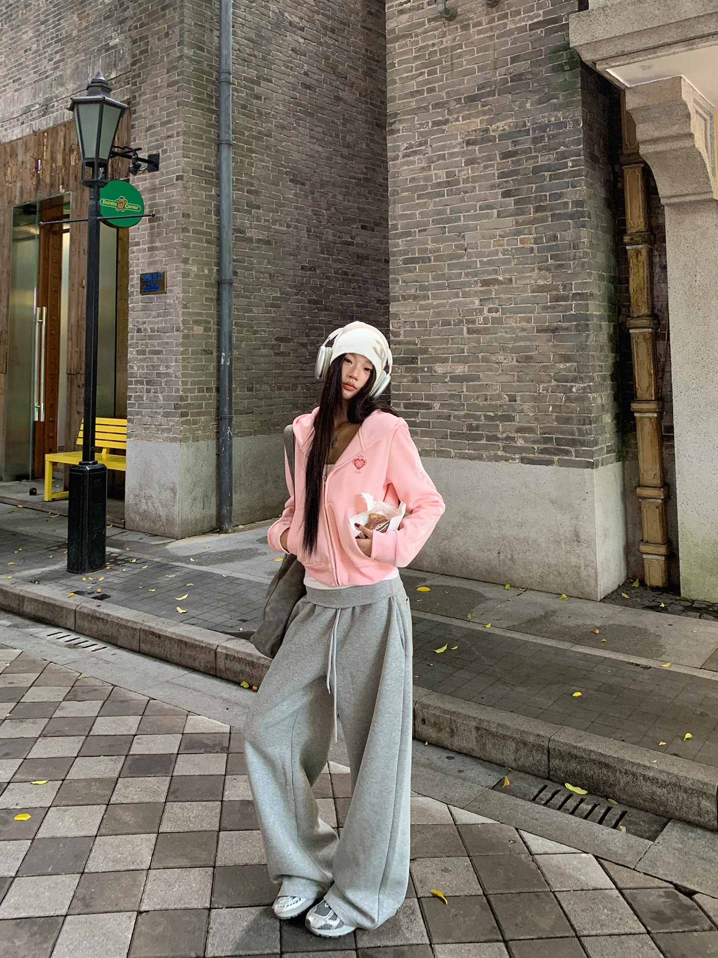 

Pink Hooded Fce Jaet Women's Sle Autumn Winter New Arrival G Red Celebri Coat Commute Sle Long Sve Zipper Clo...