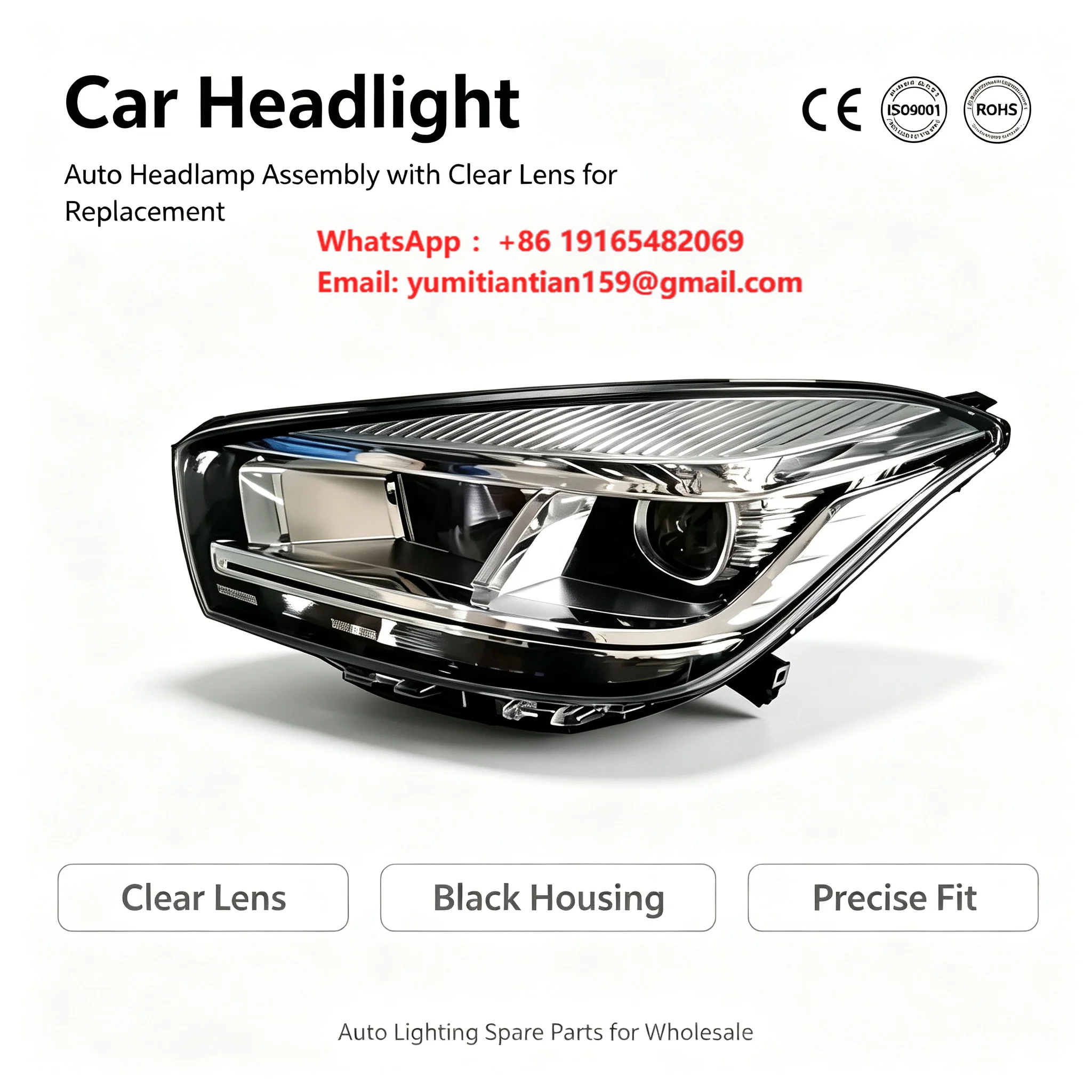 OEM Headlight Assembly LED Chery Tiggo 4 Pro 5X Car SUV Auto 605000634AA Wholesale Factory