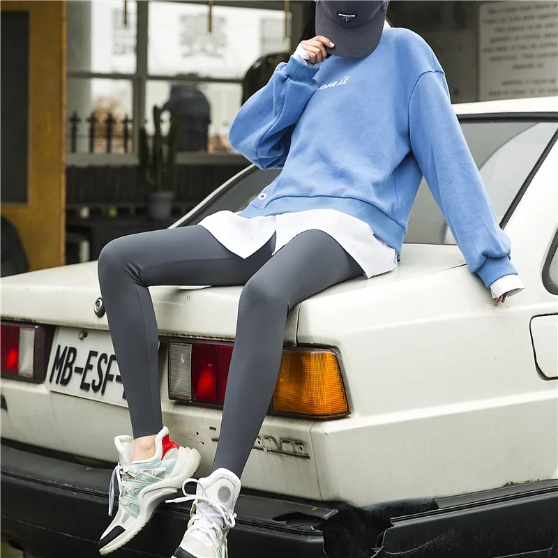 

Sle Fce Lined Yoga Pants Women's Tightening Tummy Control Leg a Bla Base Layer Pants Spring Autumn Wear