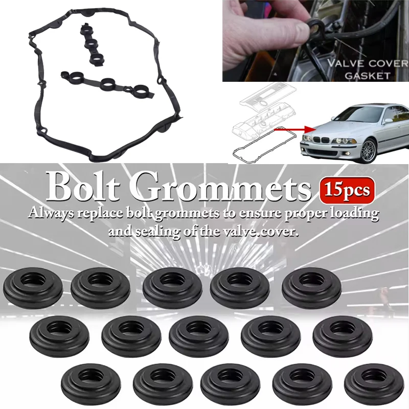 

11129070990 Комплекты прокладок крышки клапанов двигателя для BMW E39 E46 320 323 325 328 520 523 528 530 M50 3, 5, 7 серий, X3, X5