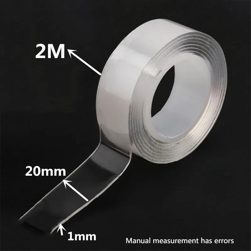 Reusable Waterproof Tapes Heat Resistance Bathroom Home Decoration Nano Tape Super Strong Double Sided Adhesive Tape Transparent