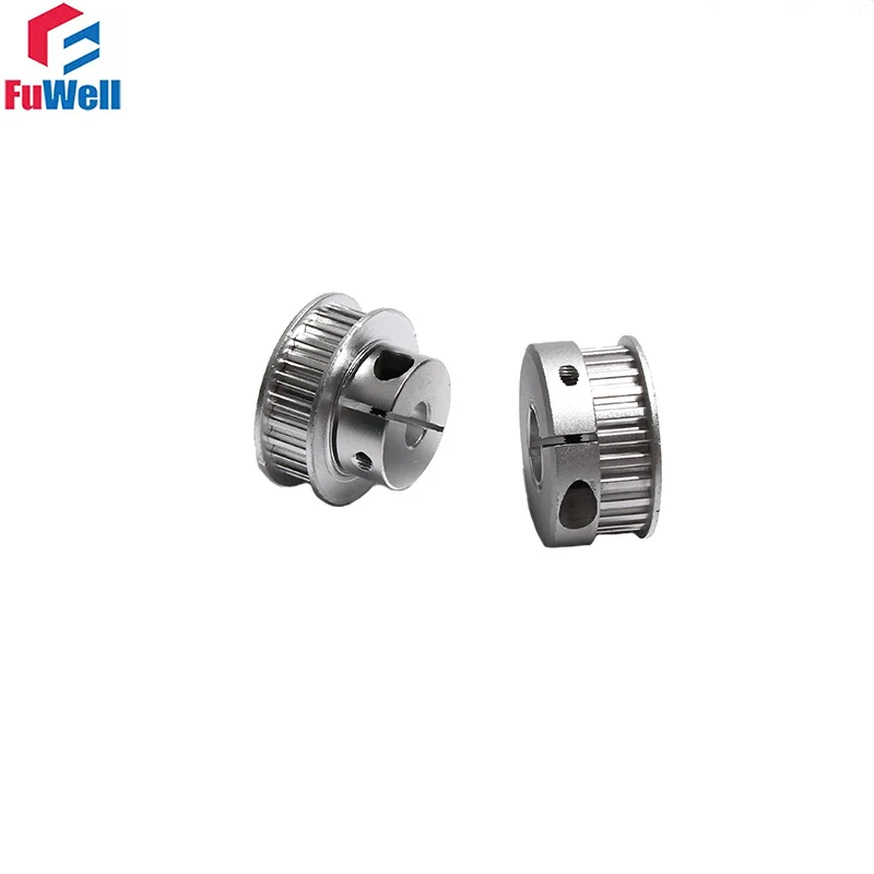 XL 18Teeth Transmisson Pulley Keyway 3x1.4mm BF/K XL-18T Timing Pulley Clamp Type 5/6/6.35/7/8/10/12/12.7/14mm Bore 11mm Width