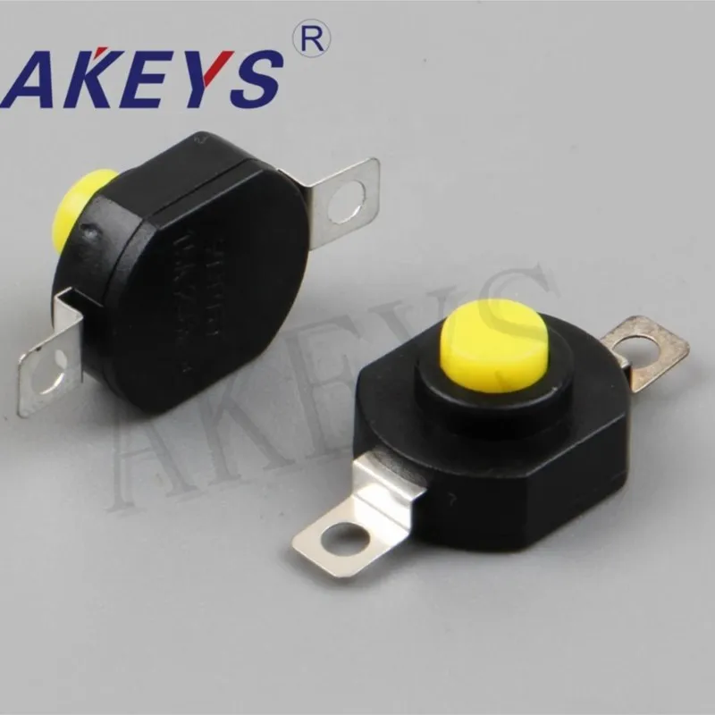 10PCS YT-1412-KD on and off Strong light flashlight button switch