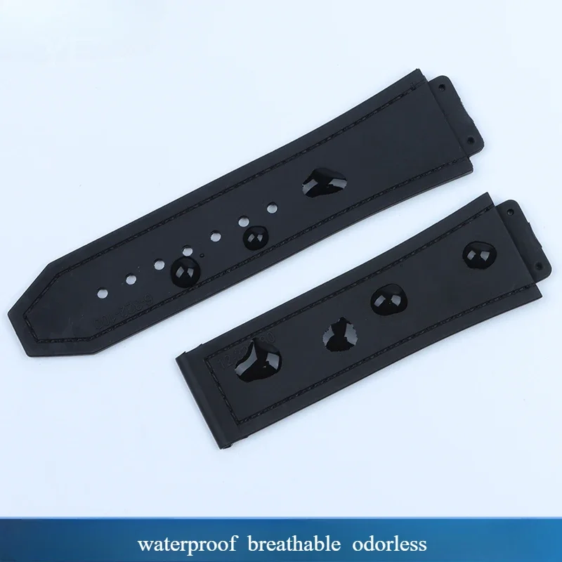 متعدد الألوان الخيزران الملمس جلد البقر الساعات ل Hublot Yubo الكلاسيكية الانصهار سلسلة الانفجار الكبير معصمه مقاوم للماء 19x26mm