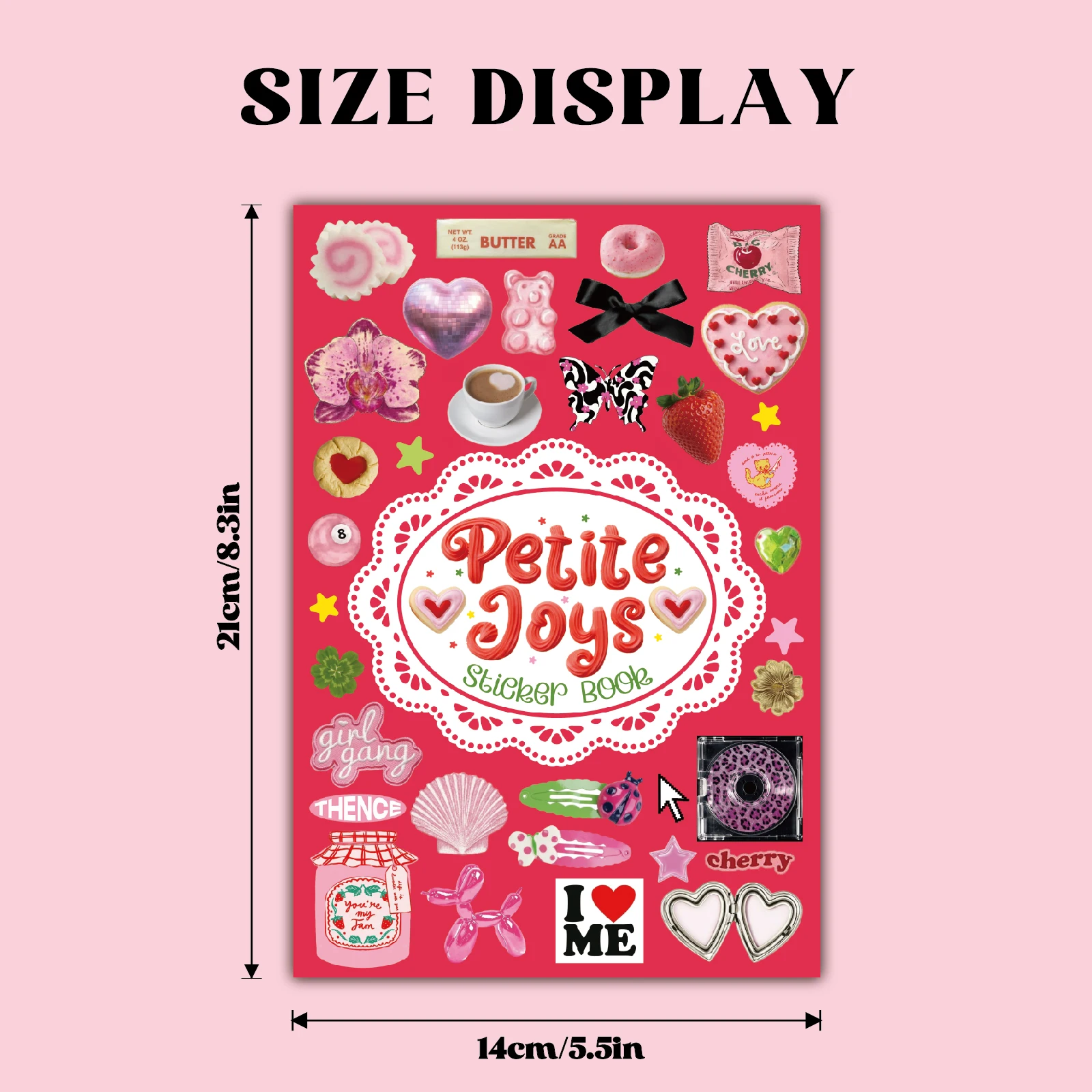 Zufällige Auswahl an 30 Blatt Aufkleberbüchern im amerikanischen Stil, süße Aufkleber für Erwachsene, DIY Scrapbooking, Handyhüllen, Laptops, Party – Detail 6