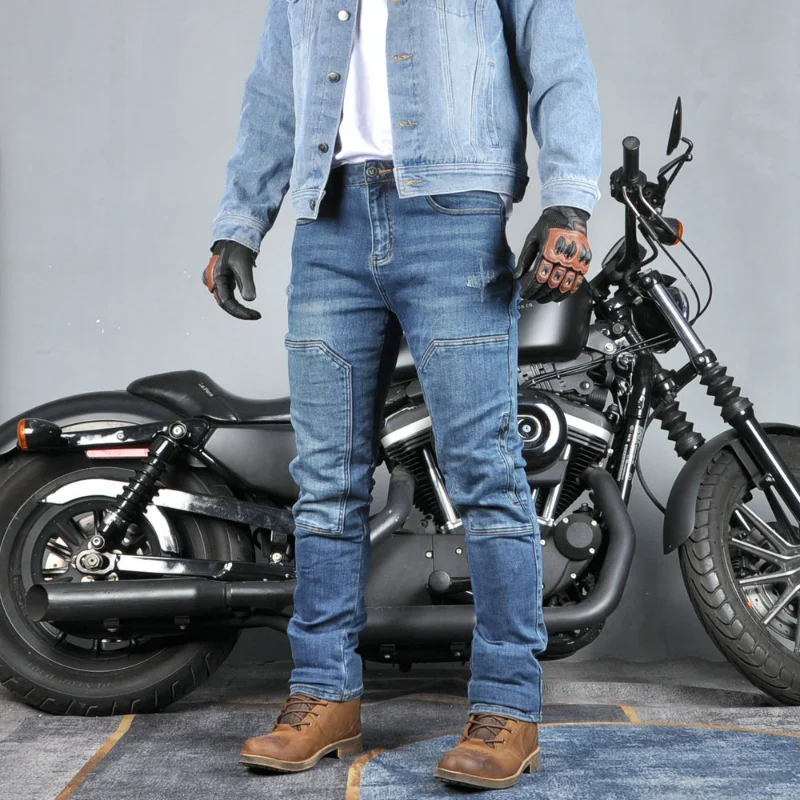 Celana Jeans Motor Pria dengan - Motorcycle Gear Jeans ulasan dan harga