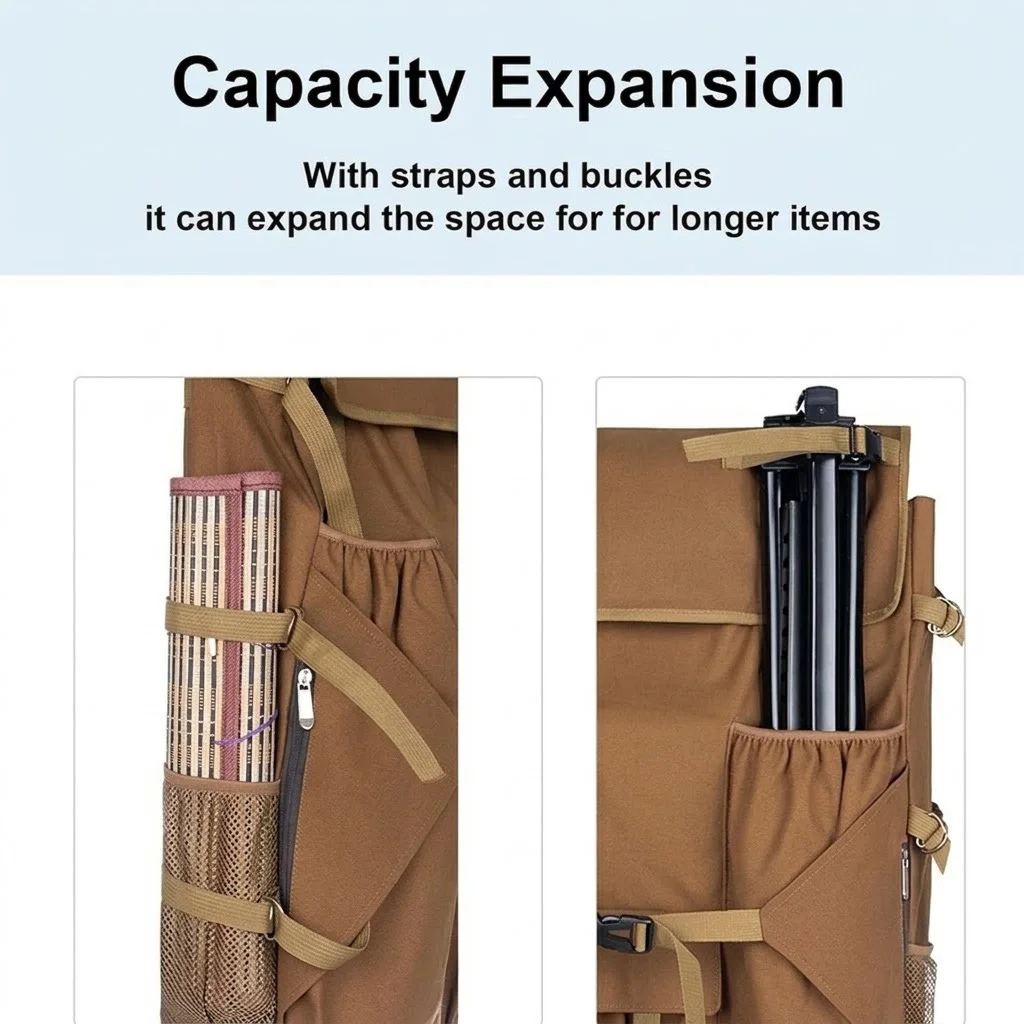 Waterproof Art Portfolio Backpack Large Artist Sketching Bag for Drawing Board Easel Canvas Outdoor Painting Travel Bag view 5