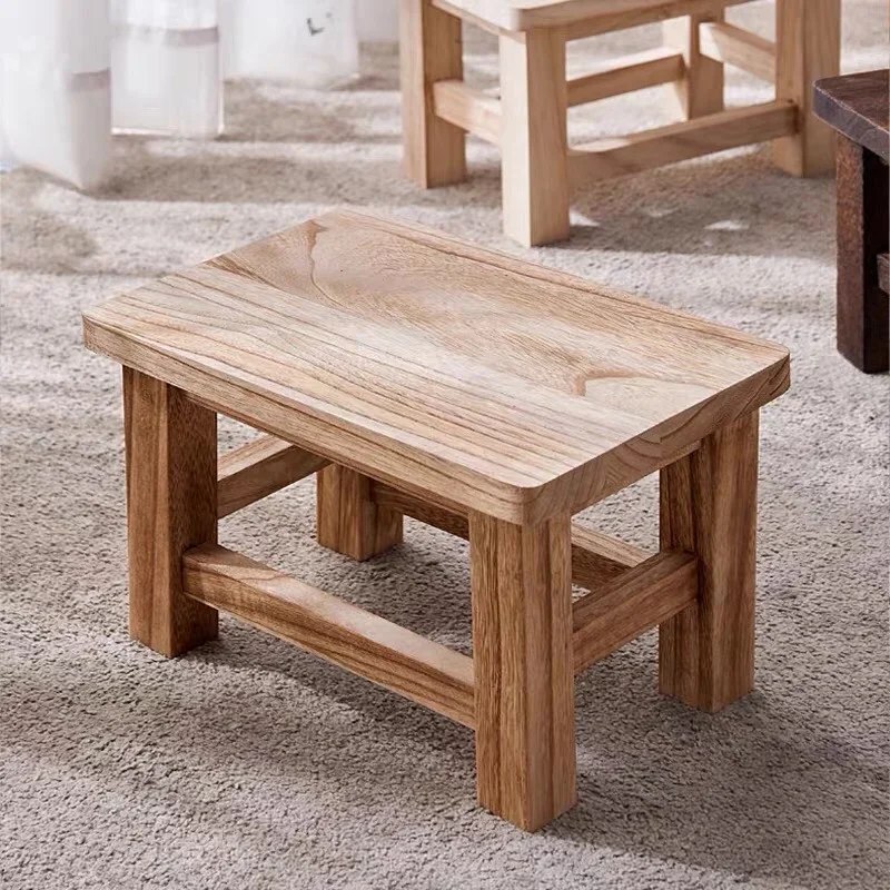 Living Room Solid Wood Shoe Changing Stools Modern Minimalism Household Small Stool Children's Small