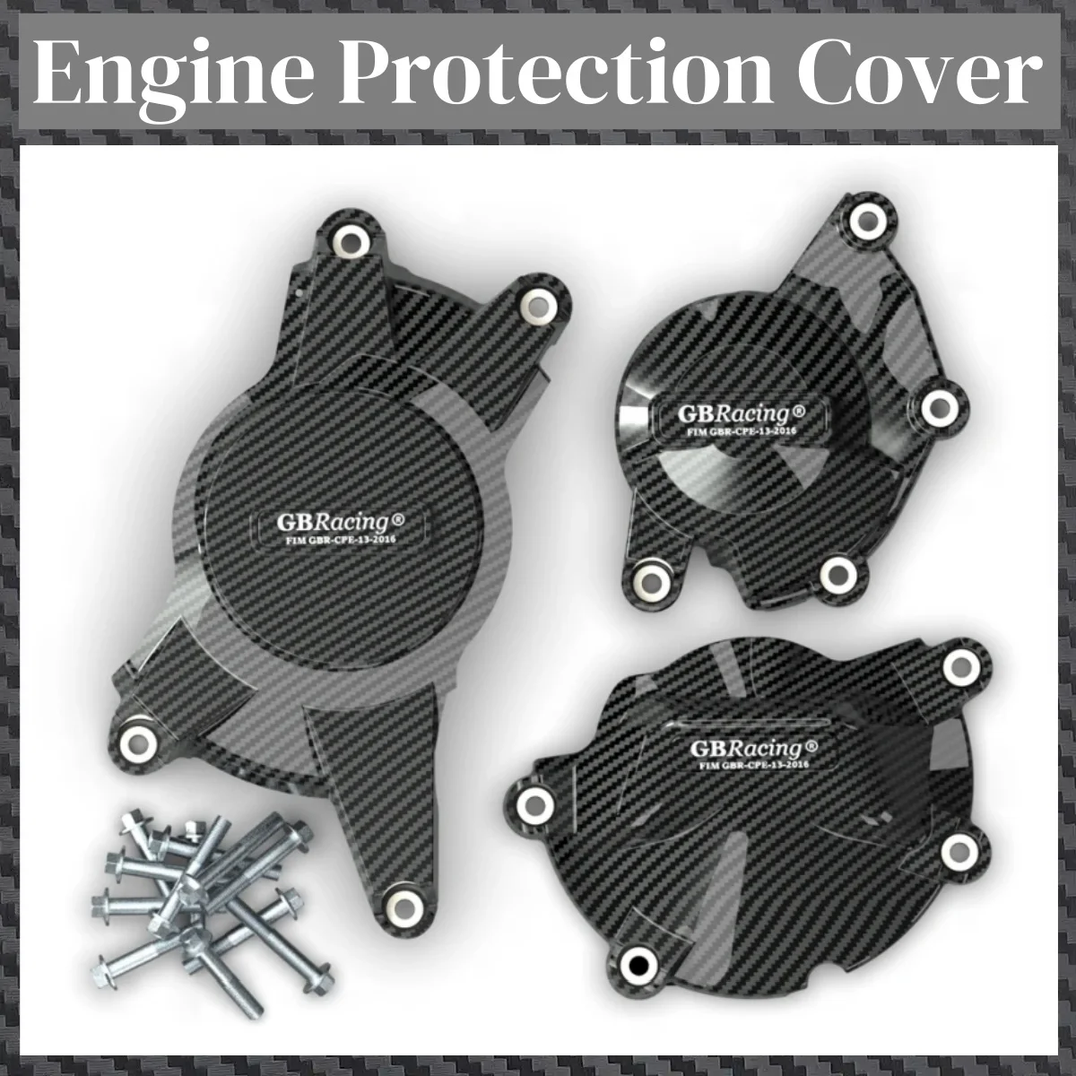 

GBRacing GSXR1000 2009-2016 SUZUKI Clutch Pulse Protective Cover Motorcycle Carbon Fiber Pattern Engine Protective Cover