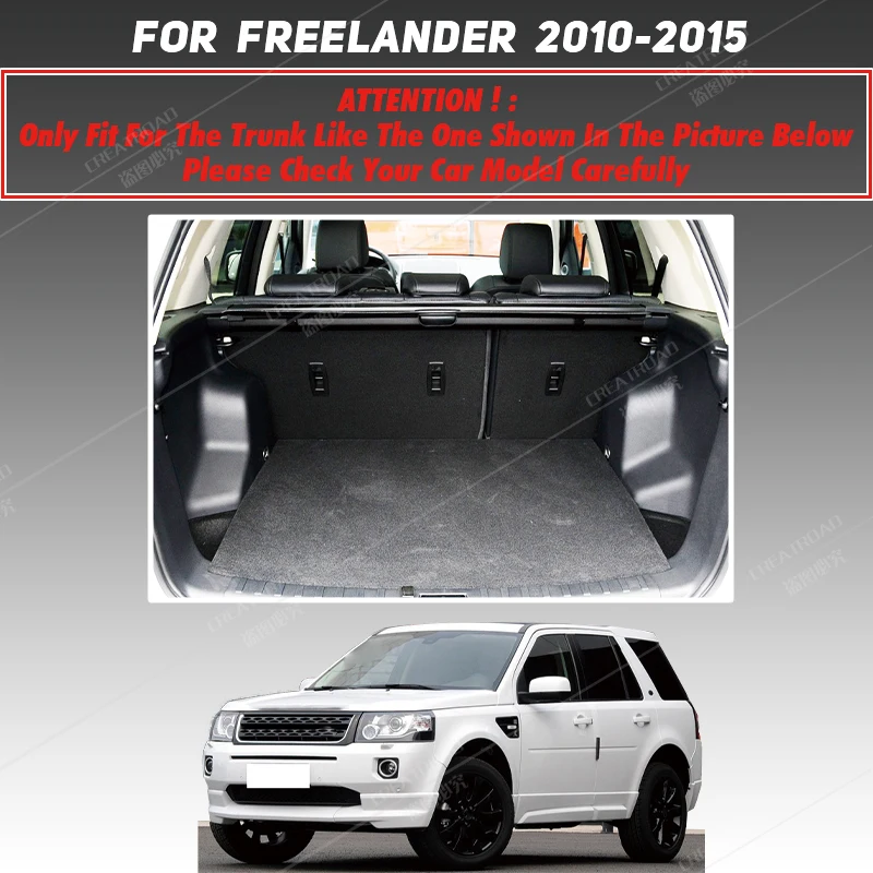 Car trunk mat for Land Rover Freelander SUV 2010 2011 2012 2013 2014 2015 cargo liner carpet interior accessories cover