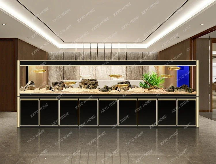 

M02 Large Fish Farming Equipment Aquarium Fish Bowl Living Room Luxury Aquarium Indoors Ecology Modern Home Furniture Acquario