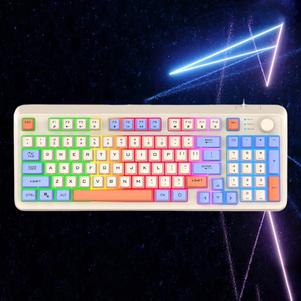 

Игровая клавиатура K82, механическая клавиатура с RGB-подсветкой, USB-порт, геймерская клавиатура, 94 клавиши, клавиатура с возможностью горячей замены для ПК, планшета, настольного компьютера