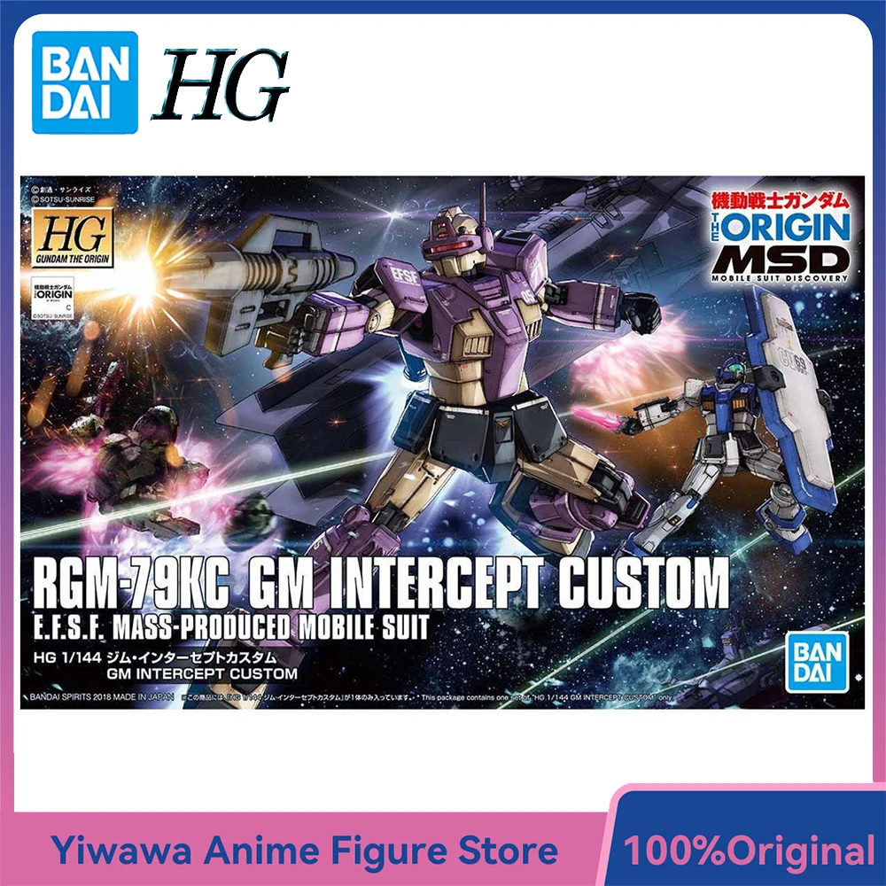 

[In-Stock] BANDAI HG Gundam The Origin RGM-79KC GM Intercept Custom 1/144 Scale Assembly Anime Action Figure Model Kit Toys