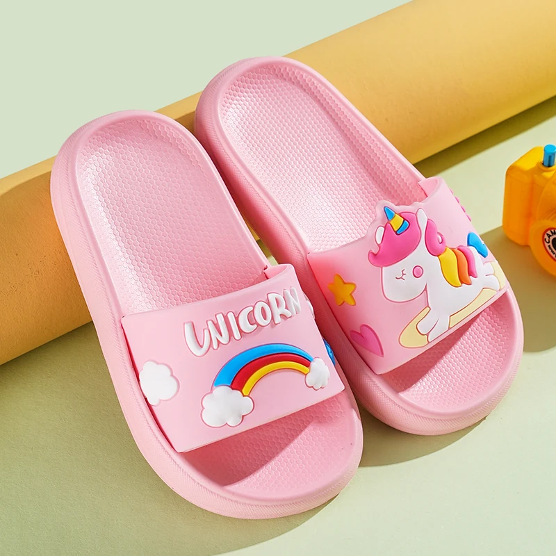 Fashion Soft Kids Slippers for Girls Shoes Summer Funny Toddler Girl Slippers 2 to 3 4 5 6 7 8 9 Years Waterproof Shoes Designer