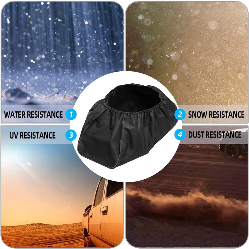 غطاء ونش ناعم مقاوم للماء ، تعافي غبار السائق المتين ، إكسسوارات سيارة سوداء ، جديدة ، عالية الجودة ، 600D ، من من من من من-19 ، رطل ، 1 رطل