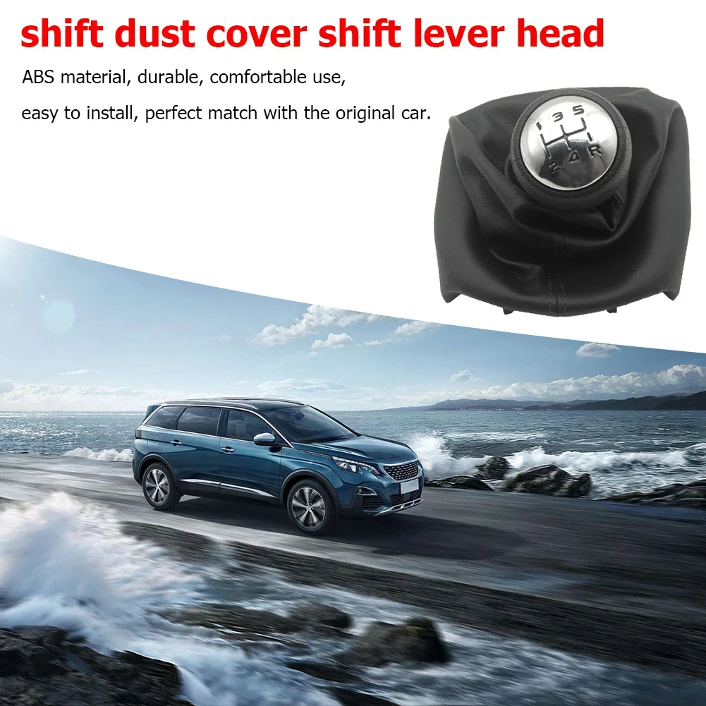 For Peugeot 206 207 307 Citroen C3/C4/C5 5 Speed Gear Shift Knob Shifter Lever Stick Gaiter Boot Cover PU Car Accessories view 6