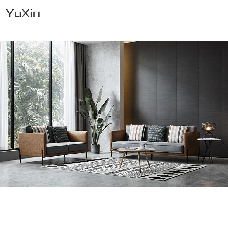

Luxury Fabric Sofas Set Solid Wood Plywood Modular Leisure Style for Living Room Bedroom or Hotel Use Sofa