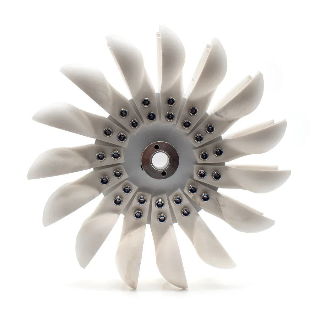 FORHigh-efficiency Pelton Impeller Impact Water Wheel Bucket Disk DIY Hydro Generator