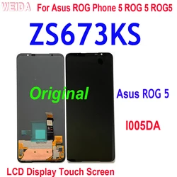 Original LCD For Asus ROG Phone 5 ROG 5 ROG5 ZS673KS I005DA LCD Display Touch Screen Digitizer Assembly For Asus ZS673KS LCD