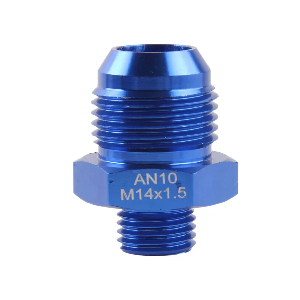 Male AN4 6 8 10AN to M10*1.5 M12/M14/M16*1.5 M18*1.5 Straight Adapter Flare Fitting auto hose fitting Male Oil cooler fitting