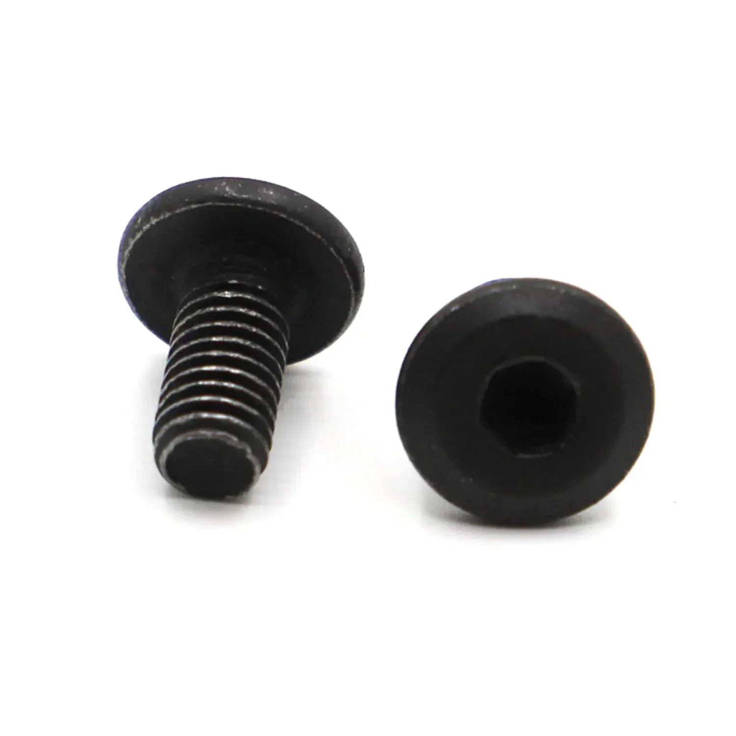 Black Steel M5 M6 M8 Hypotenuse Large Flat Hex Hexagon Socket Head Allen Furniture Rivet Screw Connector Joint Bolt
