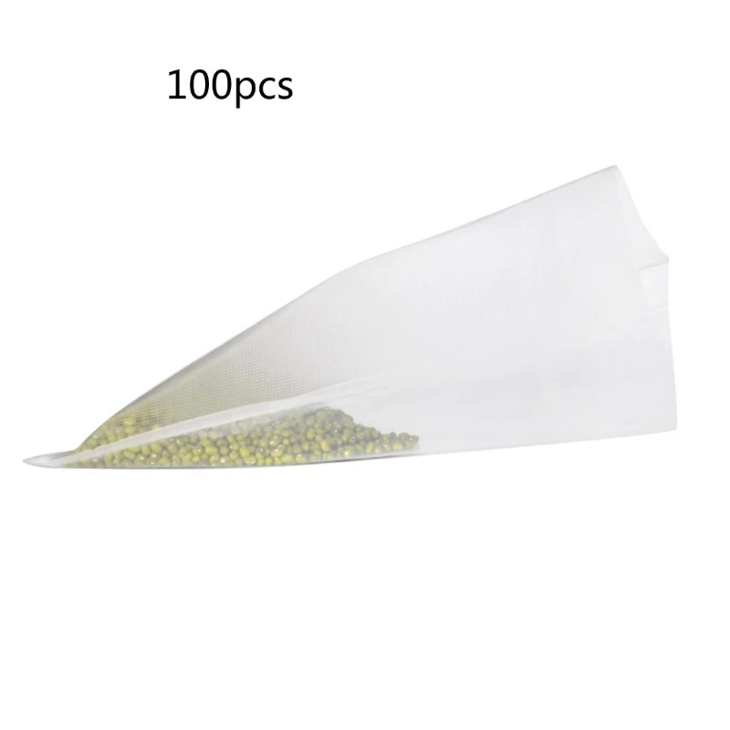 

H7EA 100pcs Transparent Packaging Bag Plastic Sealing Bag Household Storage Bag