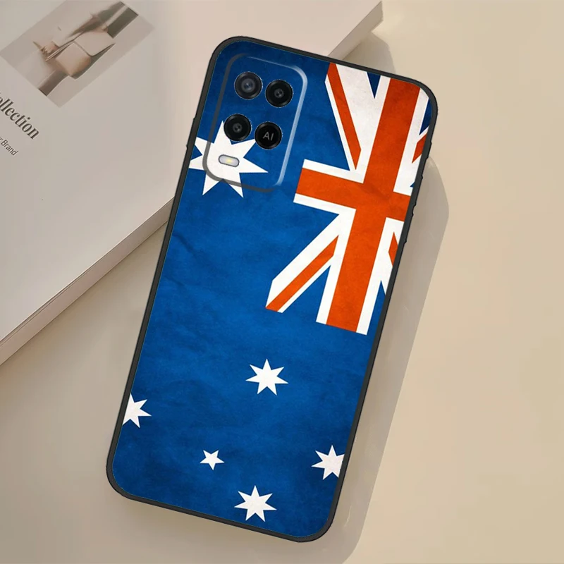 Australia Flag For OPPO A76 A96 A15 A16 A17 A77 A74 A94 A52 A72 A5 A9 A31 A53 A78 A98 A57s A54s A53s Case